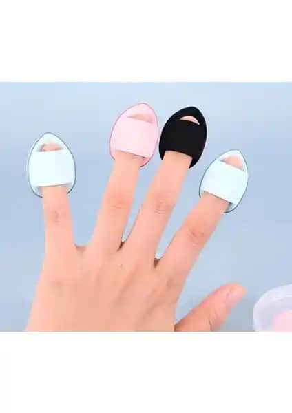 Ocean Mini Puf Parmak Yüz Makyaj Süngeri Seti ile Doğal ve Pratik Makyaj Uygulaması