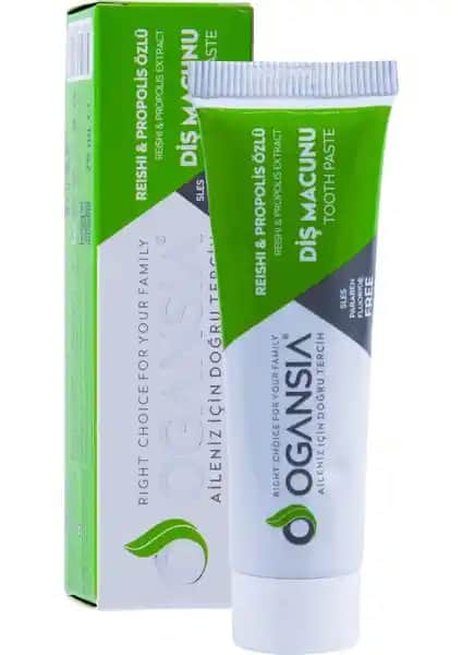 Ogansia Reishi ve Propolis Özlü Doğal Diş Macunu: Hassas ve Etkili Ağız Bakımı Ürünü