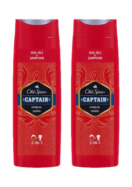Old Spice Captain Duş Jeli ve Şampuan 400 ml Çok Amaçlı Erkek Bakım Ürünü