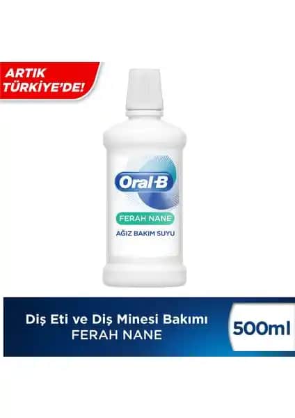 Oral-B Diş Eti ve Diş Minesi Onarım Ağız Bakım Suyu Ekstra Ferah 500 ml - Günlük Ağız Sağlığı İçin Etkili Çözüm
