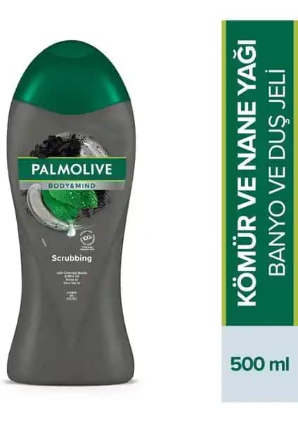 Palmolive Body & Mind Kömür ve Nane Yağı Duş Jeli Doğal Temizlik ve Ferahlık Sunar