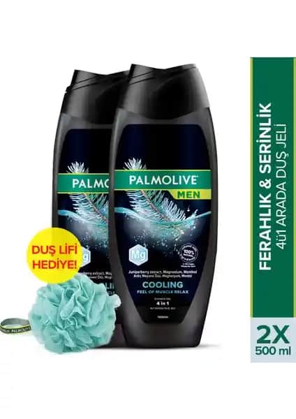 Palmolive Men Cooling Erkekler İçin Çok Fonksiyonlu Ferahlatıcı Duş Jeli 500 ml