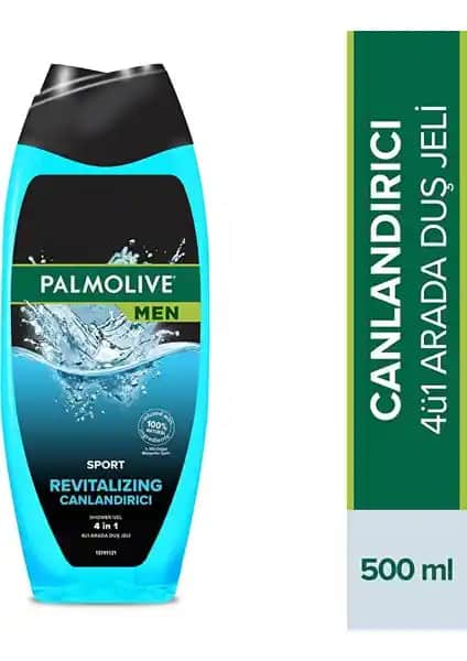 Palmolive Men Sport Erkekler İçin Ferahlatıcı 2'si 1 Arada Duş Jeli ve Şampuan