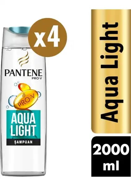 Pantene Aqualight Şampuan 4x500ml: Hafif ve Etkili Saç Temizliği İçin Uygun Seçenek