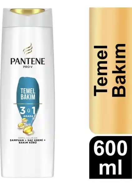 Pantene Temel Bakım 3'ü 1 Arada Şampuan: Günlük Saç Bakımında Pratik ve Etkili Çözüm