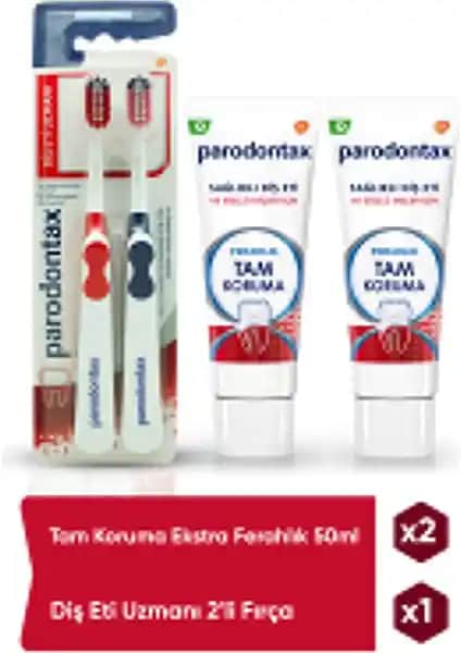 Parodontax Koruma Ferahlık Diş Macunu ve Yumuşak Fırça ile Güçlü ve Sağlıklı Dişler