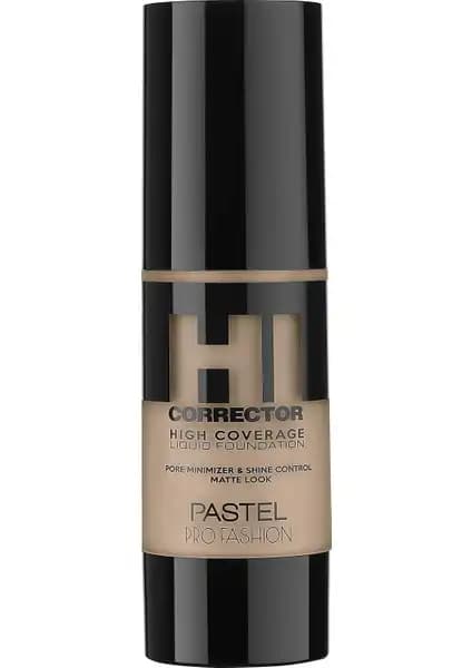 Pastel Profashion Hı Corrector Yüksek Kapatıcılı Liquid Fondöten Günlük ve Profesyonel Kullanım İçin