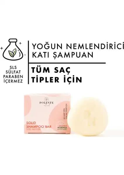 Polente Natural Yoğun Nemlendirici Katı Şampuan Saçlara Doğal ve Sağlıklı Bakım Sunar