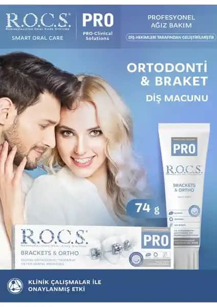 R.O.C.S. Pro Brackets ve Ortho Diş Macunu: Ortodontik Tedavi ve Ağız Sağlığı İçin Güçlü Çözüm
