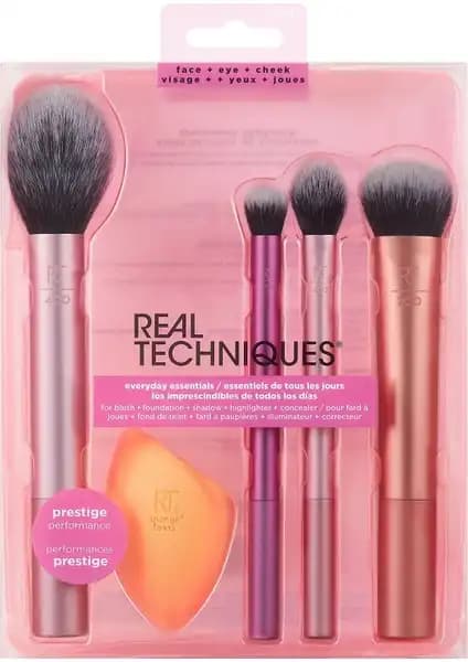 Real Techniques Everyday Essentials Makyaj Fırça Seti Günlük Kullanım İçin Yüksek Kaliteli