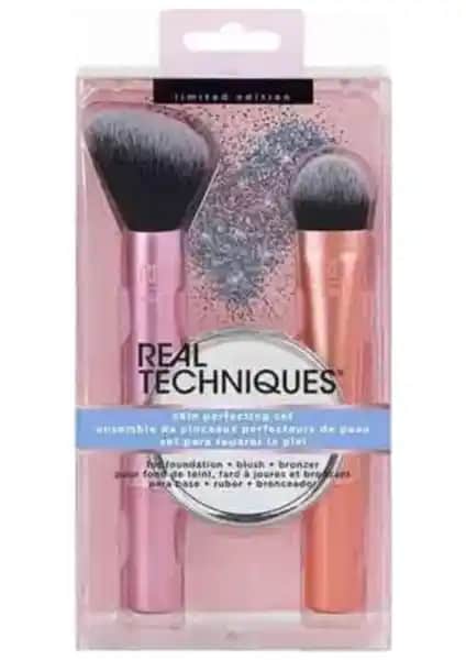 Real Techniques Skin Perfecting Makyaj Fırça Seti Profesyonel ve Günlük Kullanım İçin Uygun