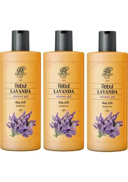 Rebul Lavanta Duş Jeli 500 ml 3'lü Paket Doğal ve Rahatlatıcı Temizlik Deneyimi