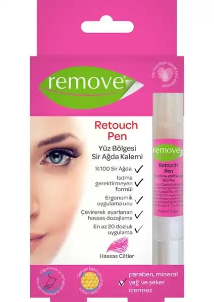 Remove Retouch Pen 4 ml: Hassas bölgelerde pratik ve etkili tüy alma çözümü