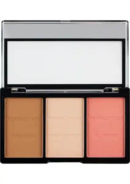 Revolution Ultra Sculpt & Contour Kit Fair C01: Çok Yönlü Makyaj Kontur ve Aydınlatıcı Seti