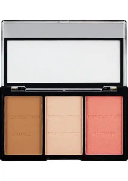 Revolution Ultra Sculpt & Contour Kit Fair C01: Çok Yönlü Makyaj Kontur ve Aydınlatıcı Seti