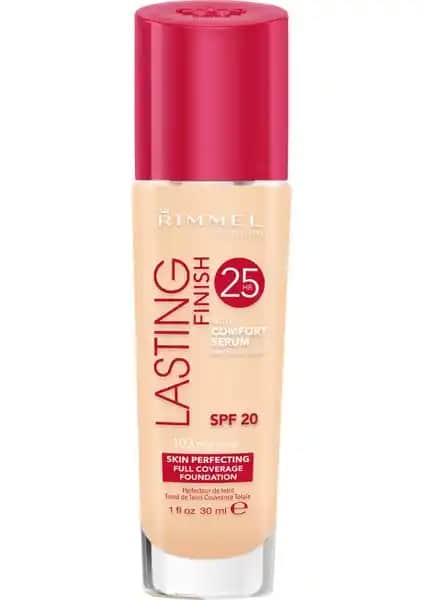 Rimmel London Lasting Finish Fondöten 103 True Ivory: Uzun Süre Kalıcı ve Doğal Görünüm Sağlayan Makyaj Temeli