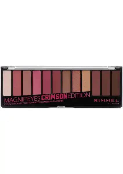 Rimmel London Magnif'eyes Crimson Edition Göz Far Paleti: Çok Fonksiyonlu ve Yaratıcı Makyaj Seçeneği