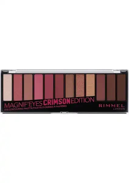 Rimmel London Magnif'eyes Crimson Edition Göz Far Paleti: Çok Fonksiyonlu ve Yaratıcı Makyaj Seçeneği