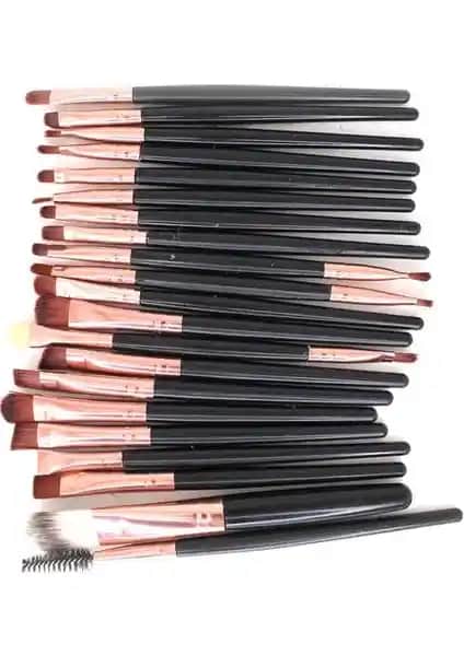 Roesia Rose Cosmetics Rose 20'li Makyaj Fırça Seti Profesyonel ve Günlük Kullanım İçin Ideal