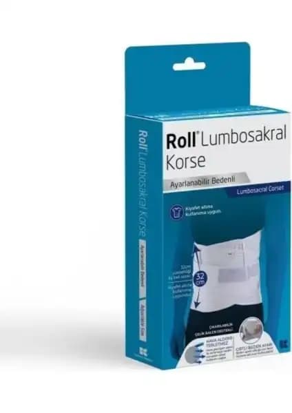 Roll Lumbosakral Çelik Balenli Bel Korsesi: Günlük Kullanım ve Sağlık İçin Uygun Destek Çözümü