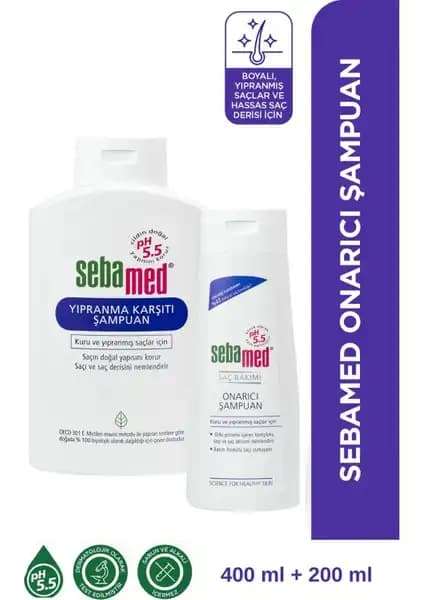 Sebamed Kuru ve Yıpranmış Saçlar İçin Onarıcı ve Nemlendirici Şampuan Ürün Özellikleri