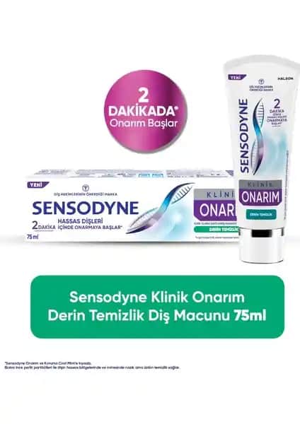 Sensodyne Klinik Onarım Derin Temizlik Diş Macunu: Hassas ve Güçlendiren Ağız Bakımı Çözümü
