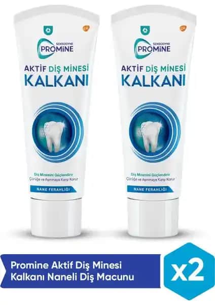 Sensodyne Promine Aktif Diş Minesi Kalkanı Naneli Diş Macunu Güçlendirme ve Hassasiyet Azaltma