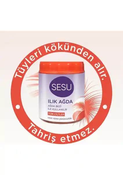 Sesu Ilık Ağda 250 gr – Tüm Cilt Tiplerine Uygun Doğal Ağda Çözümü