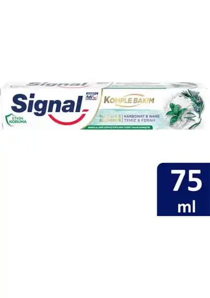 Signal Nature Elements Karbonat ve Nane Diş Macunu: Doğal İçeriklerle Güçlü Ağız Bakımı