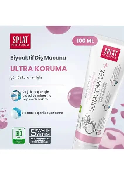 SPLAT Ultra Complex Diş Macunu: Hassas Dişler İçin Güçlendirici ve Doğal Ağız Bakım Ürünü