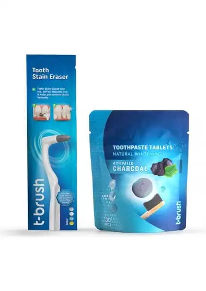 T-Brush ve Diş Silgisi ile Aktif Karbonlu Diş Macunu Tableti Tanıtımı