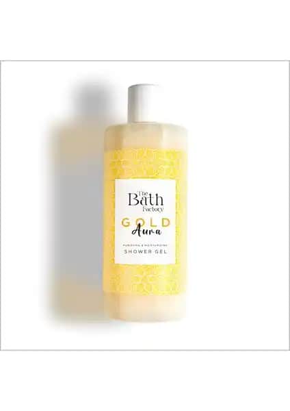The Bath Factory Gold Aura Serisi 400 ml Duş Jeli Doğal İçeriklerle Ferahlatıcı ve Nemlendirici Özellikleriyle