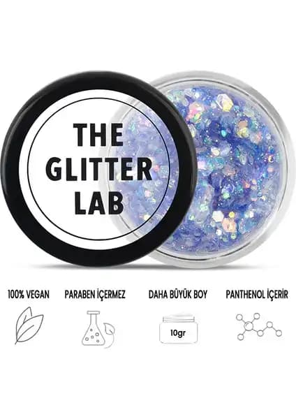 The Glitter Lab Jel Formlu Glow Dark Glitter: Karanlıkta Parlayan Makyaj ve Sanat Uygulamaları İçin Ideal