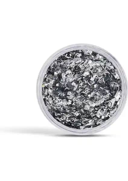 The Glitter Lab Jel Formlu Parlak Glitter Silver Snow ile Şık ve Kalıcı Parlaklık Sağlayın