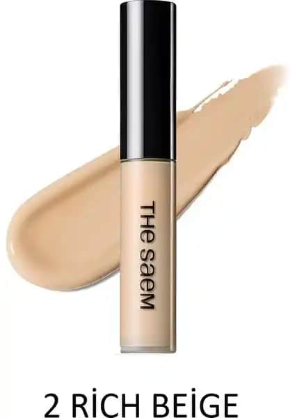The Saem Cover Perfection Tip Concealer Rich Beige Uzun Süre Kalıcı ve Doğal Görünüm Sağlayan Kapatıcı