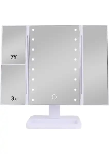 Urzuva Mk-14 Makyaj Aynası: LED Işıklı ve Büyüteçli Tasarımıyla Günlük Bakım İçin Ideali