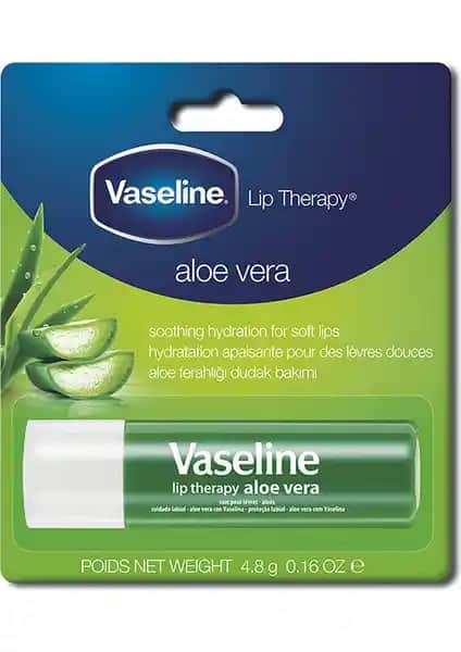 Vaseline Aloe Vera Dudak Balmı: Nemlendirici ve Yatıştırıcı Dudak Bakım Ürünü