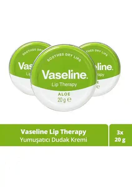 Vaseline Lip Therapy Aloe Vera Dudak Kremi: Doğal Nemlendirme ve Onarım İçin Güvenilir Çözüm