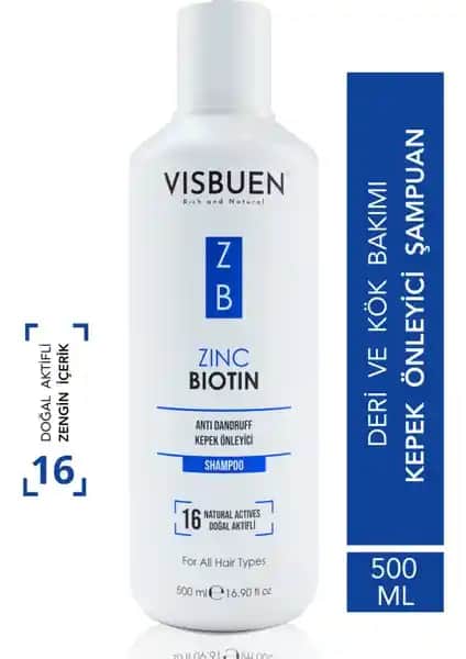 Visbuen Çinko Biotin 16 Doğal Aktifli Kepek Önleyici Bakım Şampuanı İncelemesi ve Kullanım Rehberi