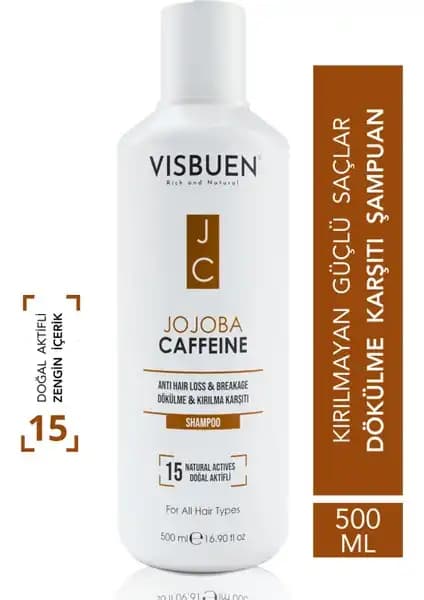 Visbuen Jojoba ve Kafein İçeriğiyle Saç Dökülmesine Karşı Güçlü Doğal Şampuan