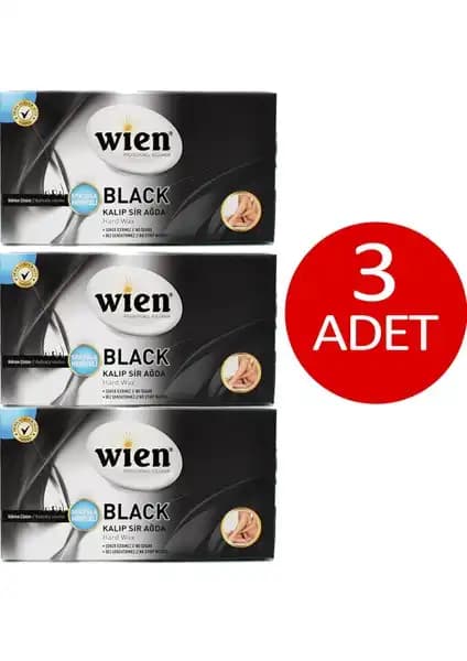 Wien Kalıp Sir Ağda Siyah 3'lü: Güçlü Performans ve Kolay Kullanım İçin Profesyonel Ağda