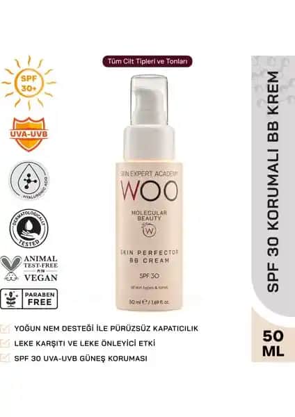 Woo Skin Expert Academy Skin Perfector BB Krem: Cilt Tonunu Eşitleyen ve Güneş Koruyan Çok Yönlü Bakım Ürünü
