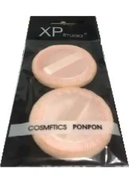 XP Cosmetıc Studio Yeni Seri 2'li Ponpon Pudra Süngeri Makayaj Uygulamalarında Kolaylık Sağlar