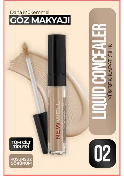 Yeni Well Liquid Concealer 02: Günlük ve özel makyajlar için yüksek kapatıcılık ve doğal görünüm sağlayan ürün