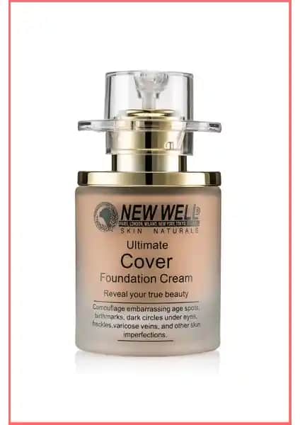 Yeni Well Profesyonel Ultra Yoğun Kapatıcı Porselen Fondöten 30ML - Yüksek Kapatıcılık ve Doğal Görünüm