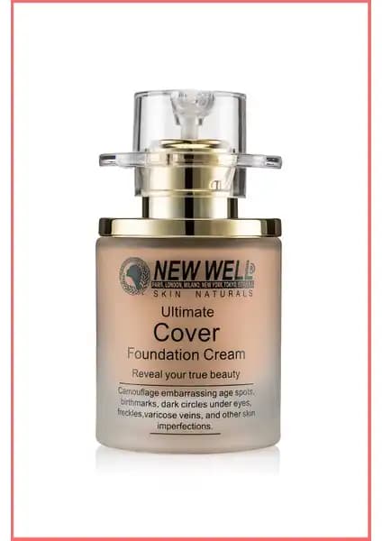 Yeni Well Profesyonel Ultra Yoğun Kapatıcı Porselen Fondöten 30ML - Yüksek Kapatıcılık ve Doğal Görünüm