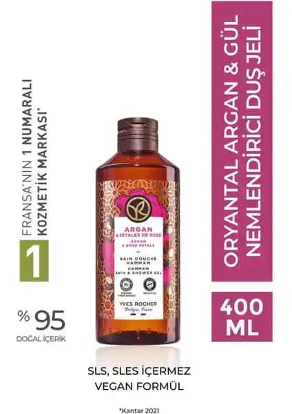 Yves Rocher Nemlendirici Oryantal Argan ve Gül Duş Jeli Ürün Tanıtımı ve Özellikleri