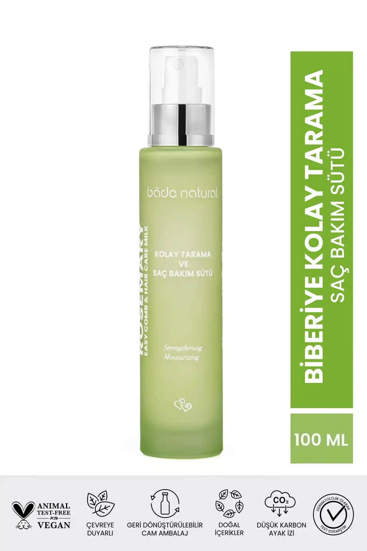 Bade Natural Biberiye Saç Bakım Sütü ile Doğal Saç Sağlığı ve Parlaklık Artışı