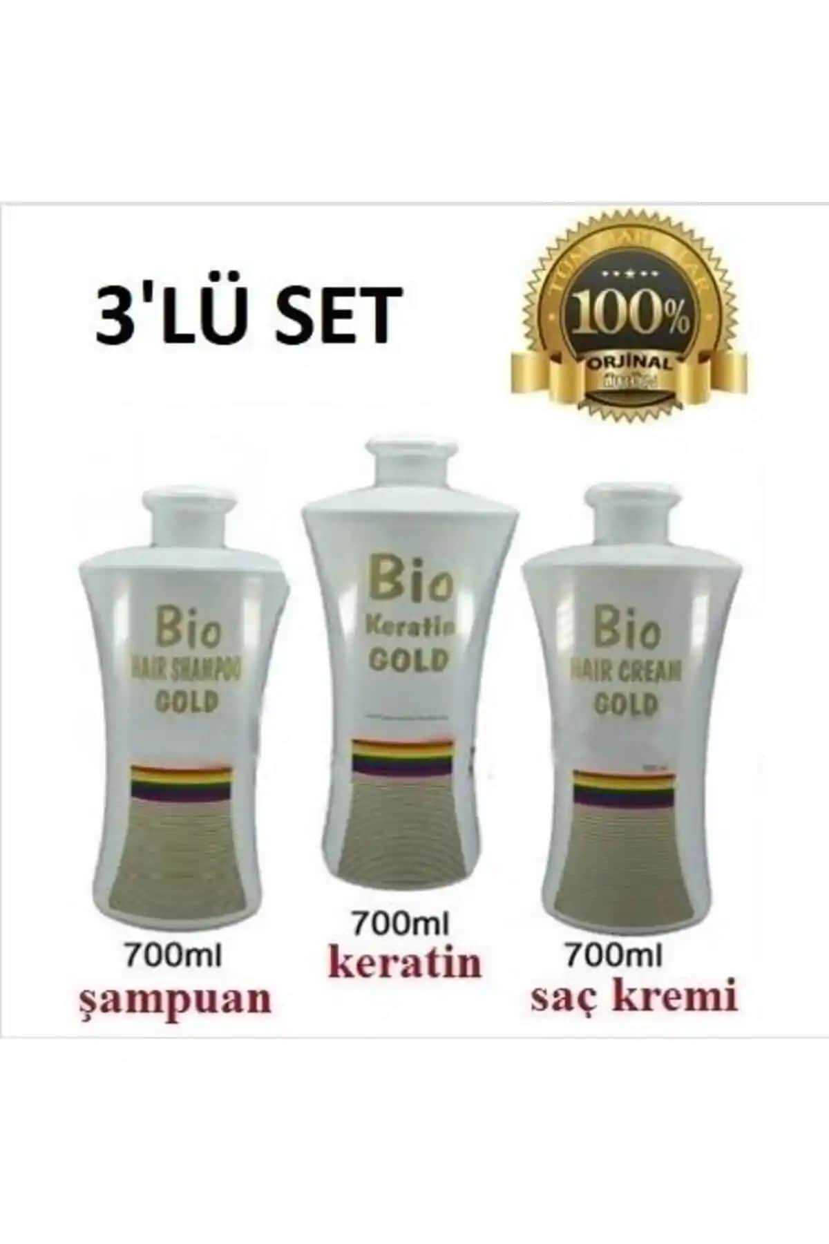 Bio Keratin Gold Profesyonel Brezilya Fönü 700 ml Seti Saçlarınız İçin Güçlü Bir Bakım Çözümü