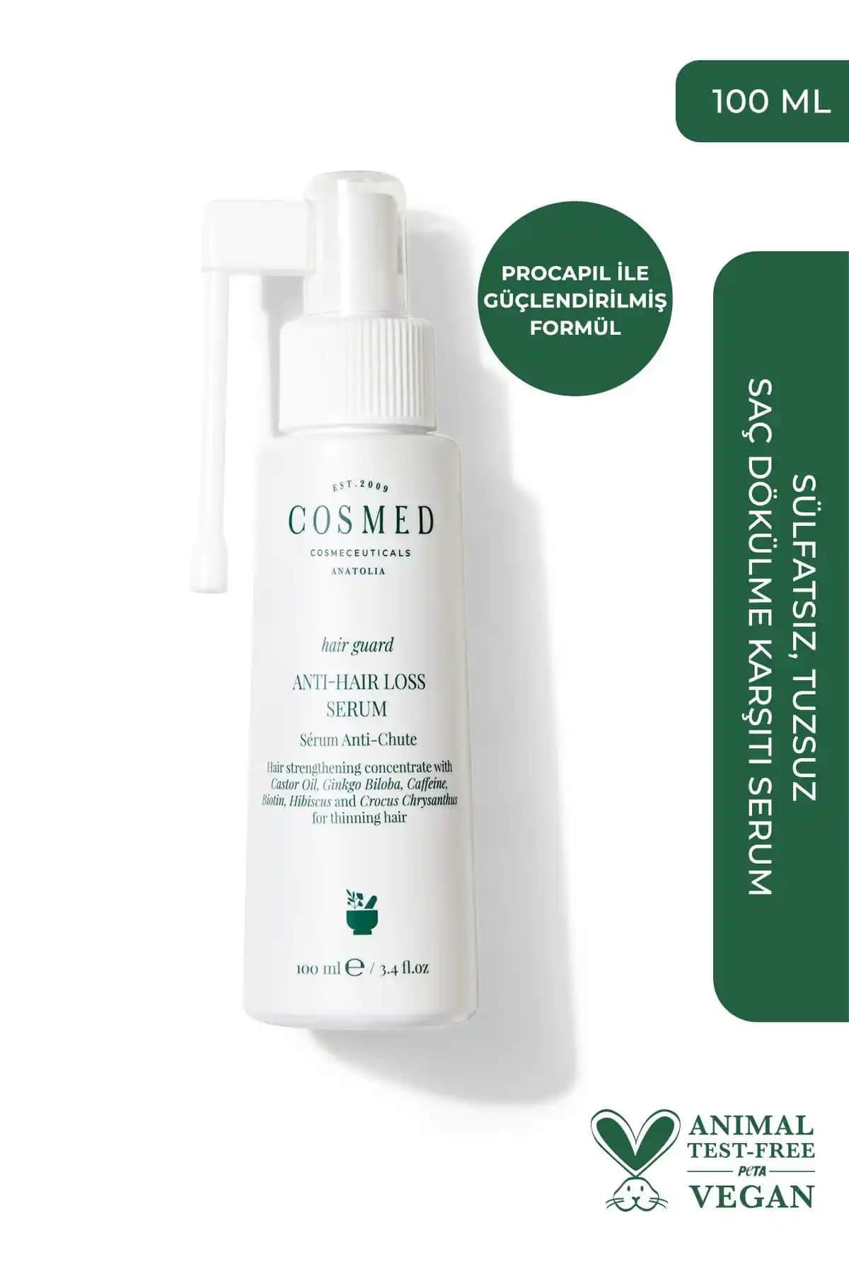 COSMED Hair Guard Anti Hair Loss Serum ile Saçlarınızı Güçlendirin ve Dökülmeyi Azaltın